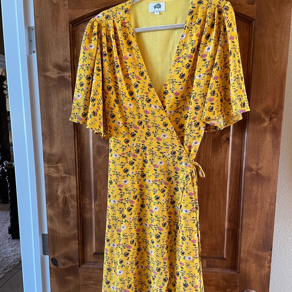 Boutique floral wrap dress